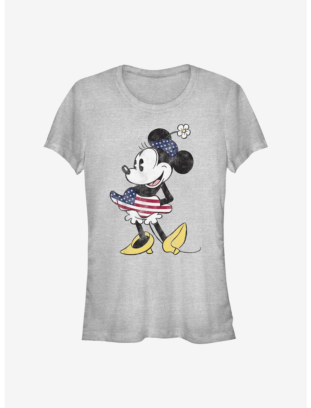Disney Minnie Mouse Vintage U.S. Flag Girls T-Shirt