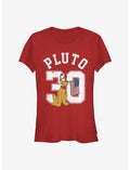Disney Pluto Pluto Collegiate Girls T-Shirt