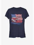 Disney Pixar Cars Lightning Flag Girls T-Shirt