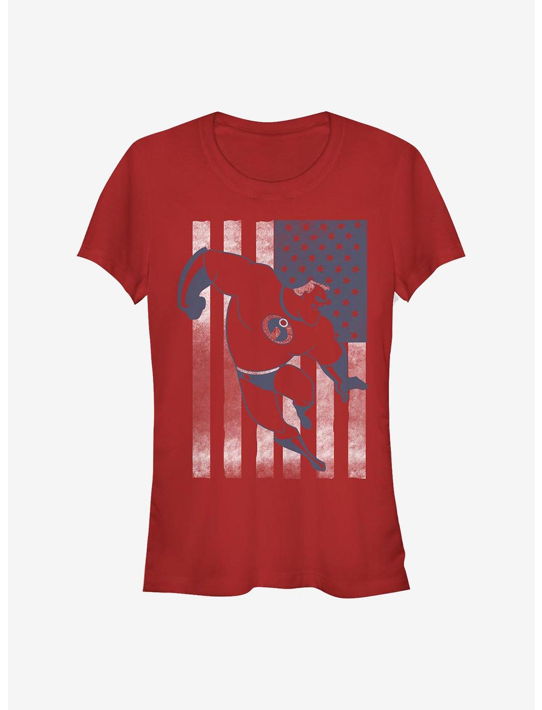 Disney Pixar The Incredibles Incredible Flag Girls T-Shirt