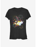 Marvel Deadpool Unicorn Fireworks Girls T-Shirt