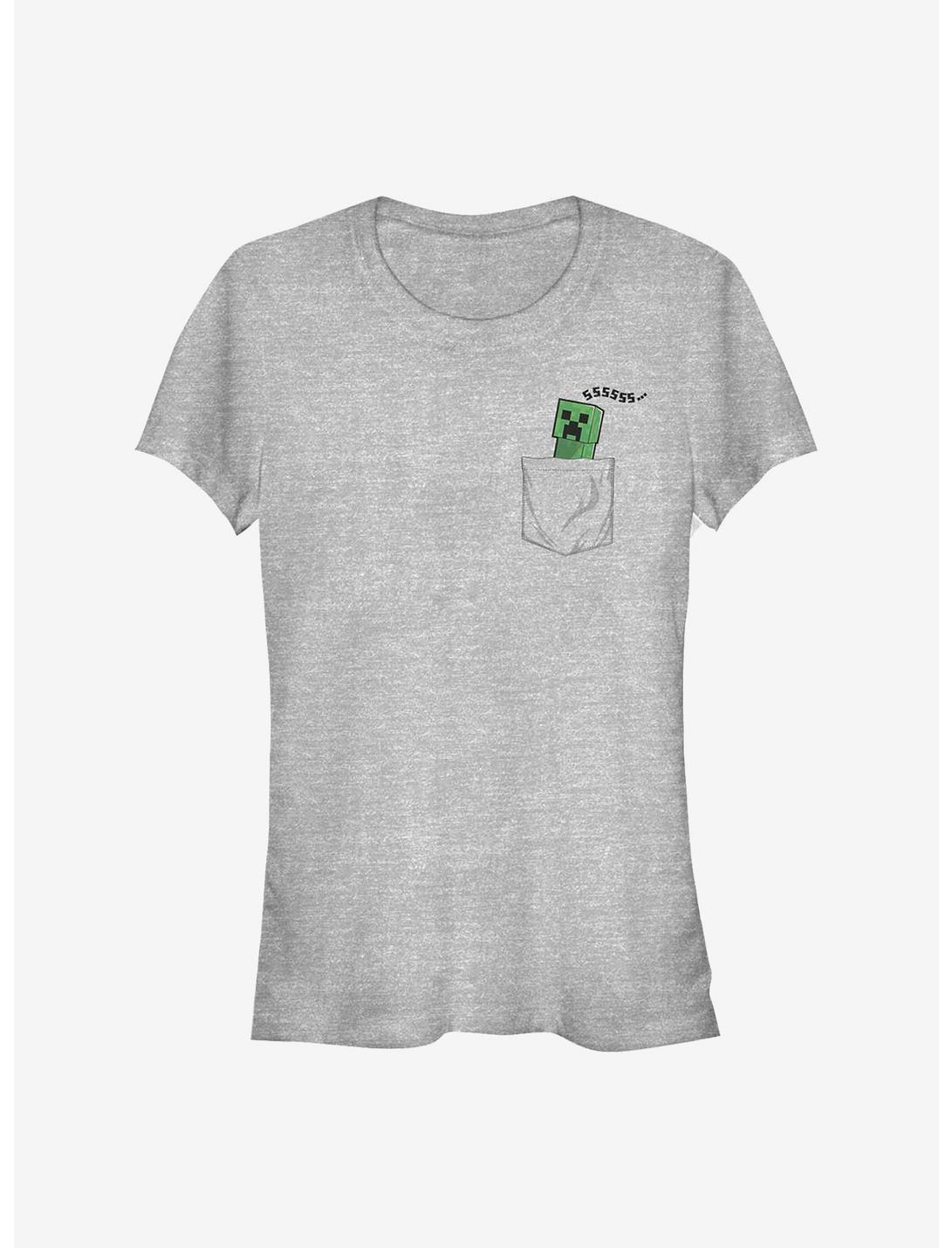 Minecraft Faux Pocket Creeper Girls T-Shirt