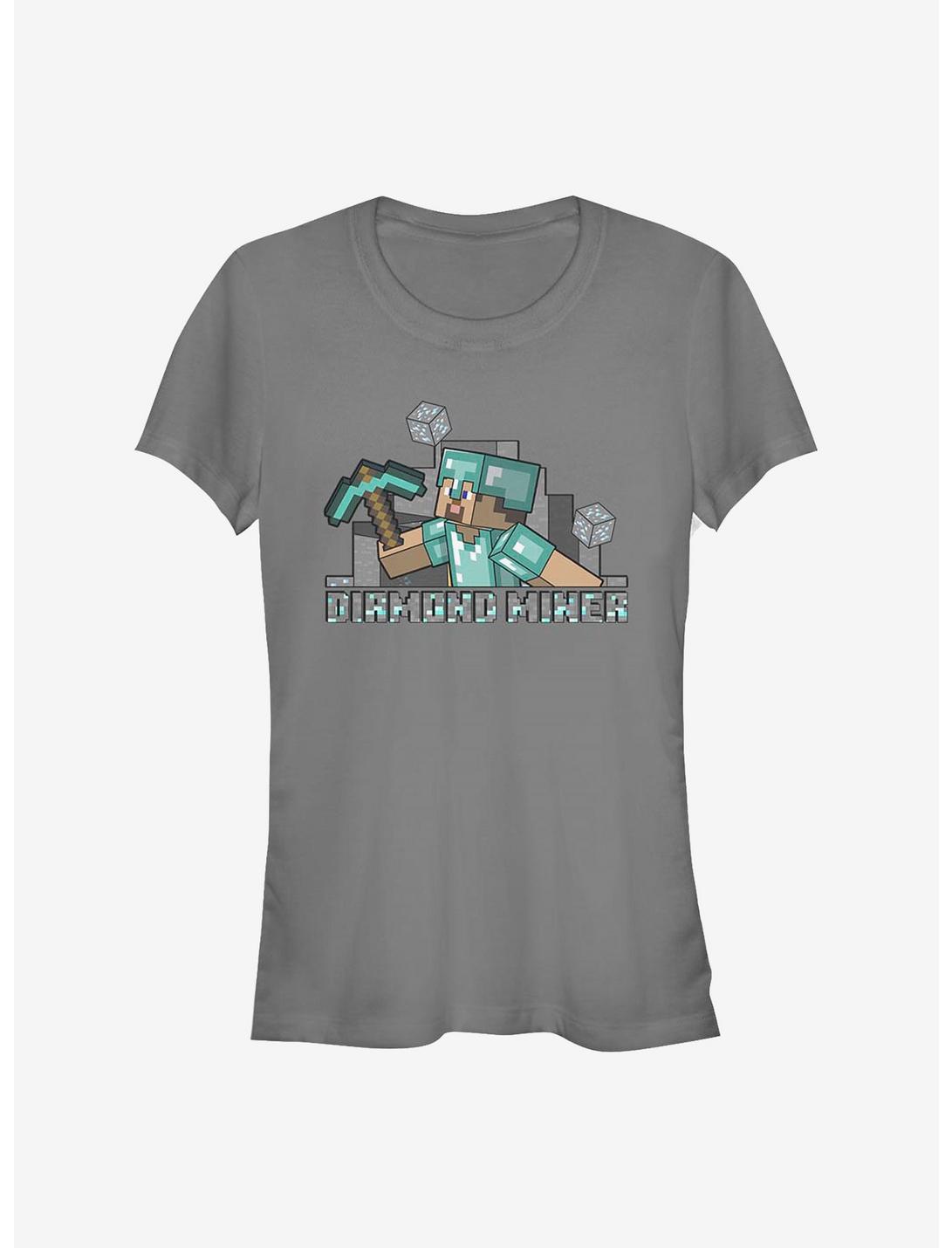 Minecraft Miner Steve Girls T-Shirt