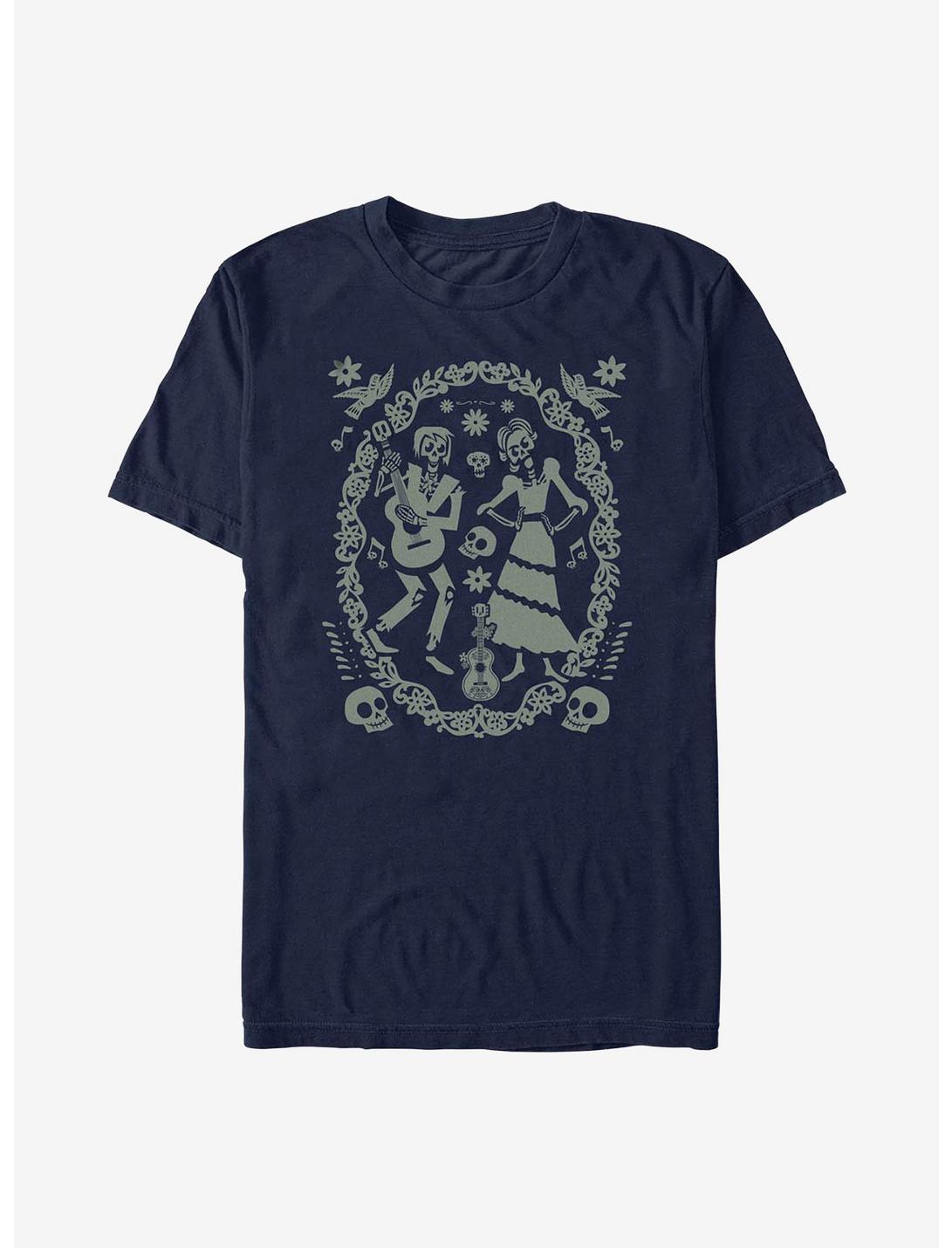 Disney Pixar Coco Paper Art Oval T-Shirt