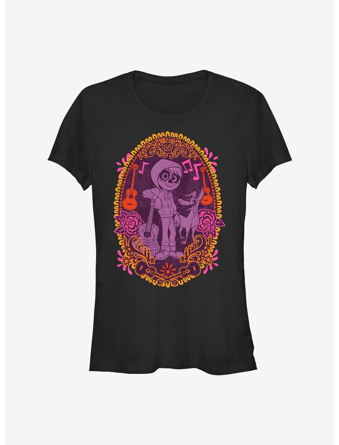 Disney Pixar Coco Miguel Colorful Portrait Girls T-Shirt
