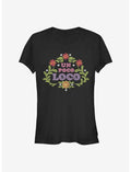 Disney Pixar Coco Un Poco Loco Floral Emblem Girls T-Shirt