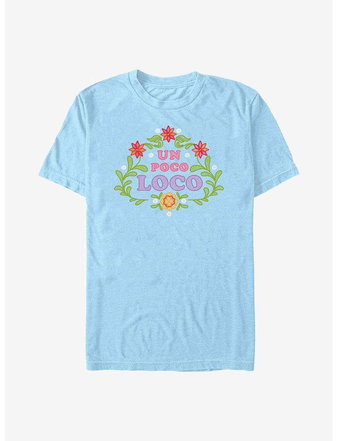 Disney Pixar Coco Un Poco Loco Floral Emblem T-Shirt