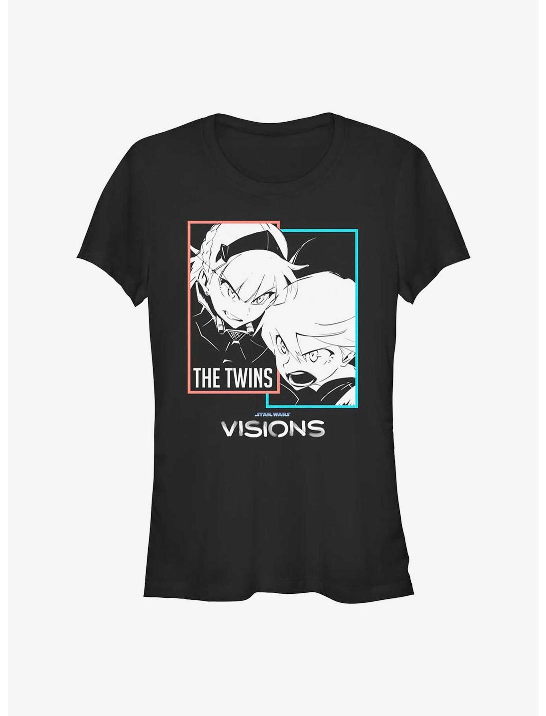 Star Wars: Visions The Twins Face Panel Girls T-Shirt