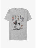 Star Wars: Visions Textbook Characters T-Shirt