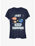 Disney Pixar Finding Nemo Just Keep Swimming Girls T-Shirt