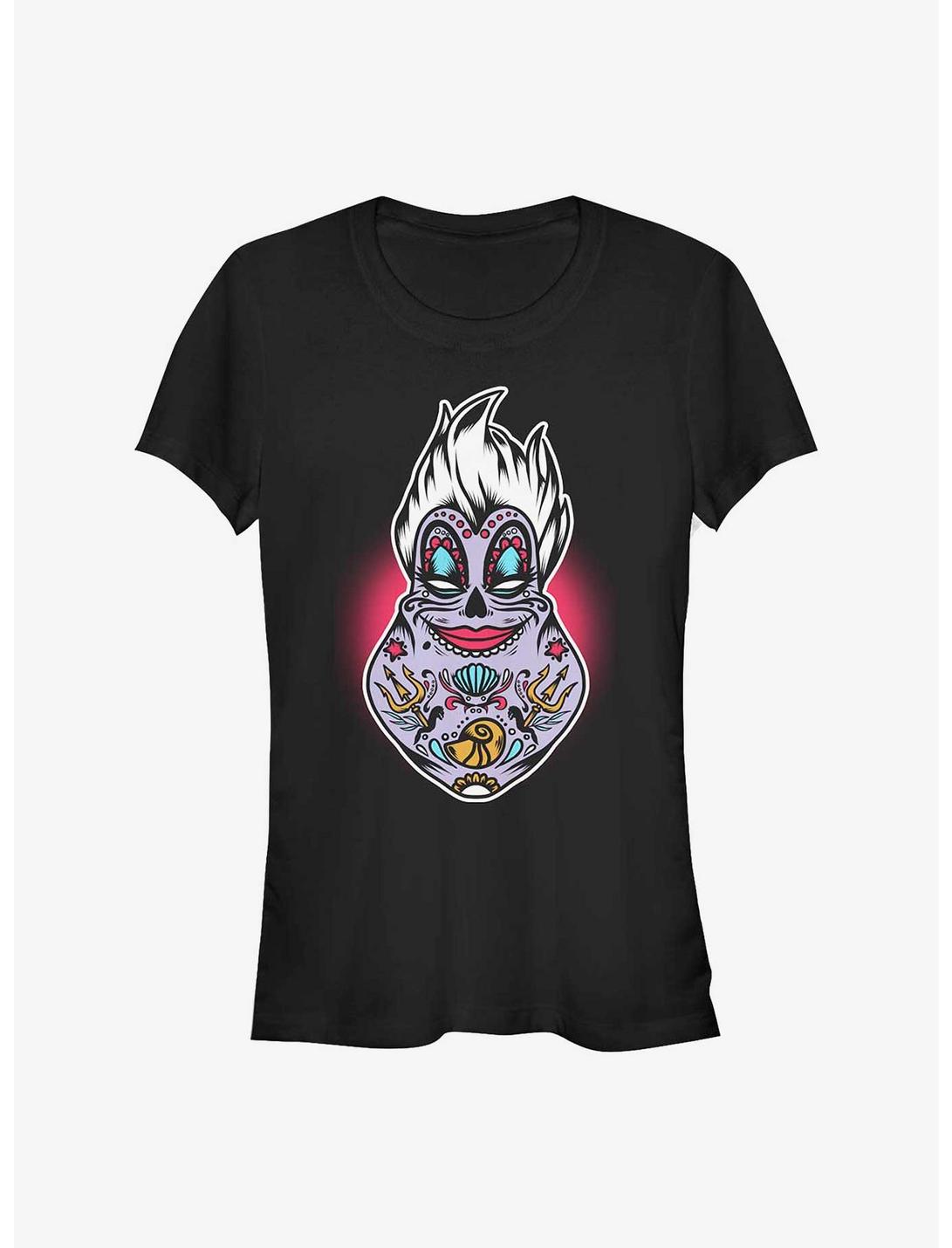 Disney The Little Mermaid Sugar Skull Ursula Girls T-Shirt