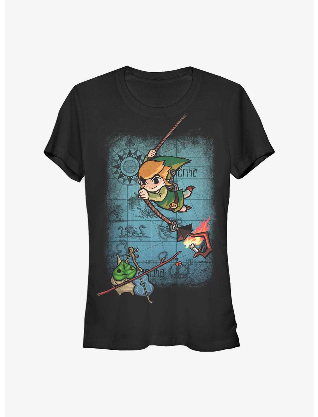 Nintendo Zelda Map Swing Girls T-Shirt