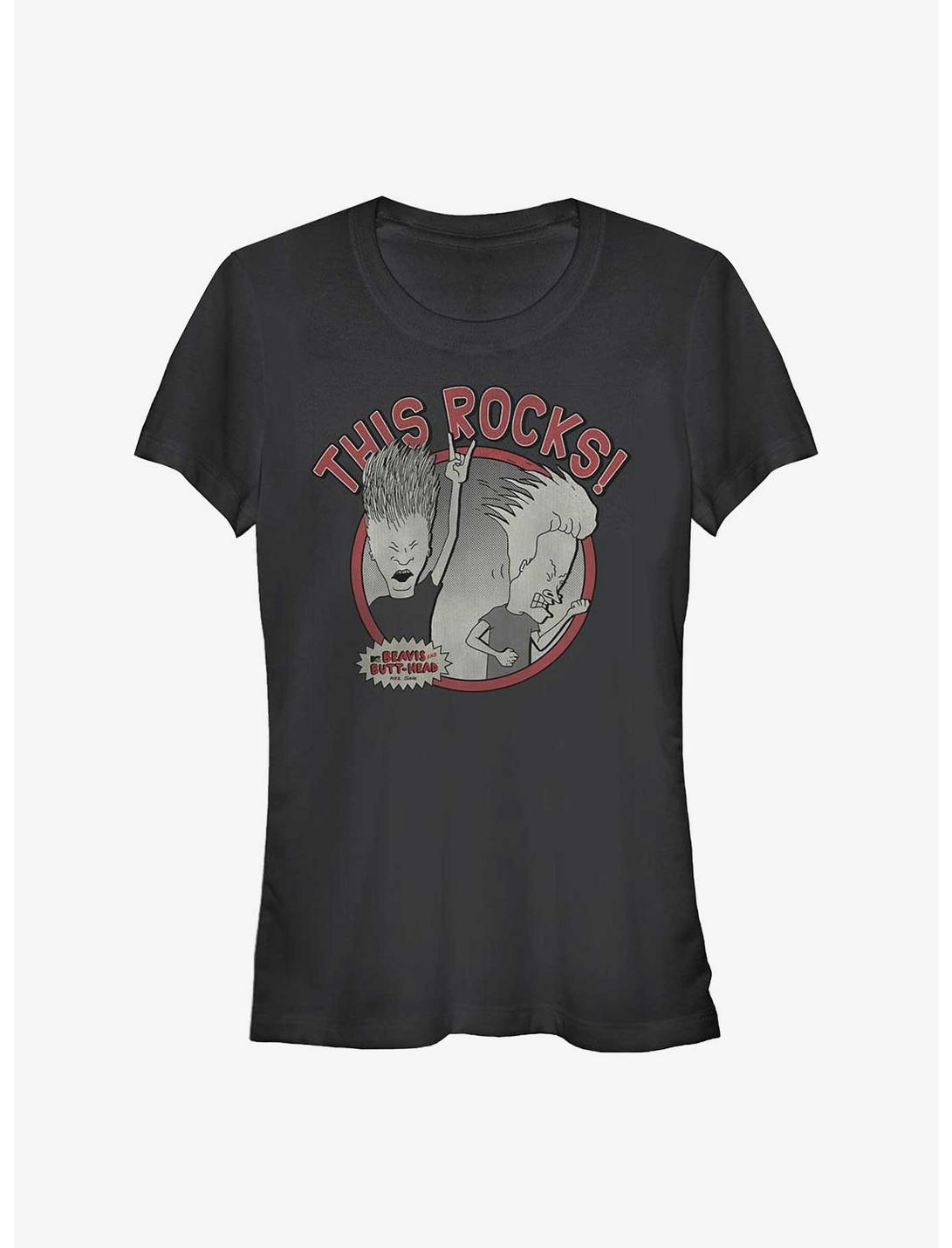 Beavis And Butt-Head Rock Simple Girls T-Shirt