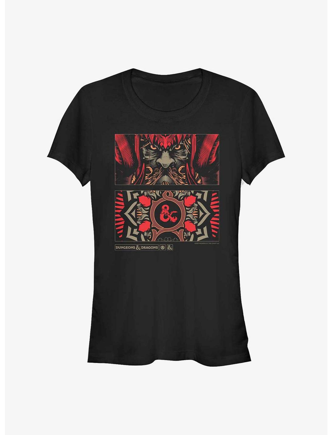 Dungeons And Dragons Player Handbook Panel Girls T-Shirt