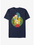 The Simpsons Family Holiday Wreath T-Shirt