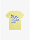 Hello Sexy Skeleton Corn Silk Yellow T-Shirt