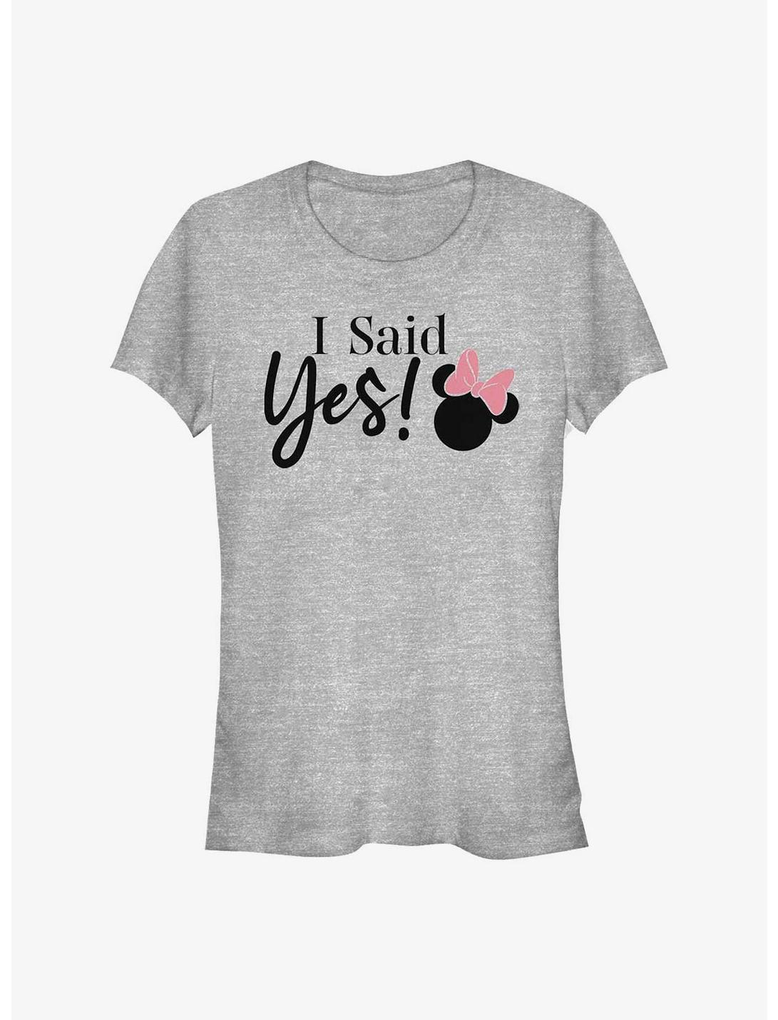 Disney Minnie Mouse I Said Yes Girls T-Shirt