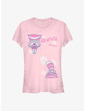 Disney Alice In Wonderland Cheshire Split Girls T-Shirt