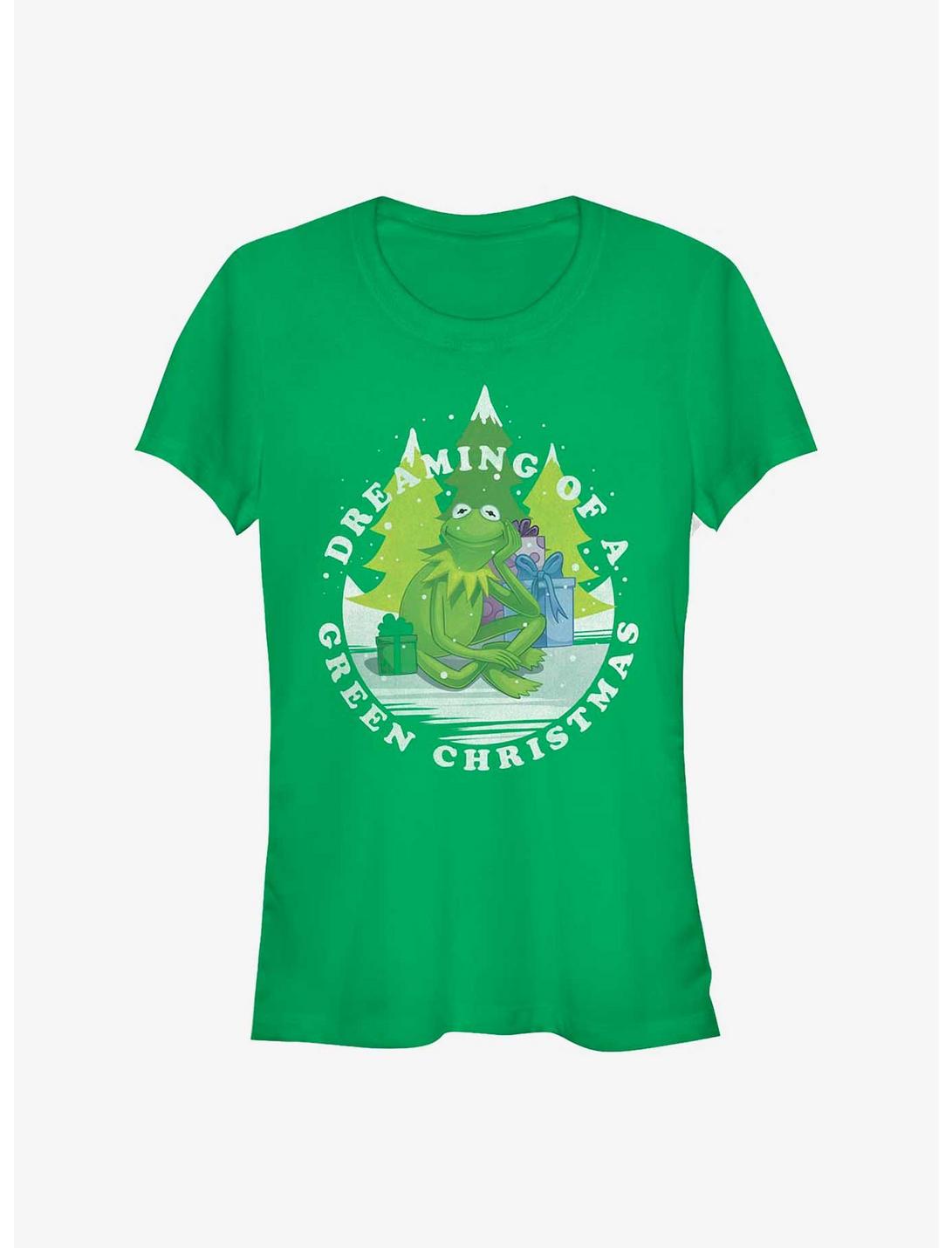 Disney The Muppets Dreaming Of Green Christmas Girls T-Shirt