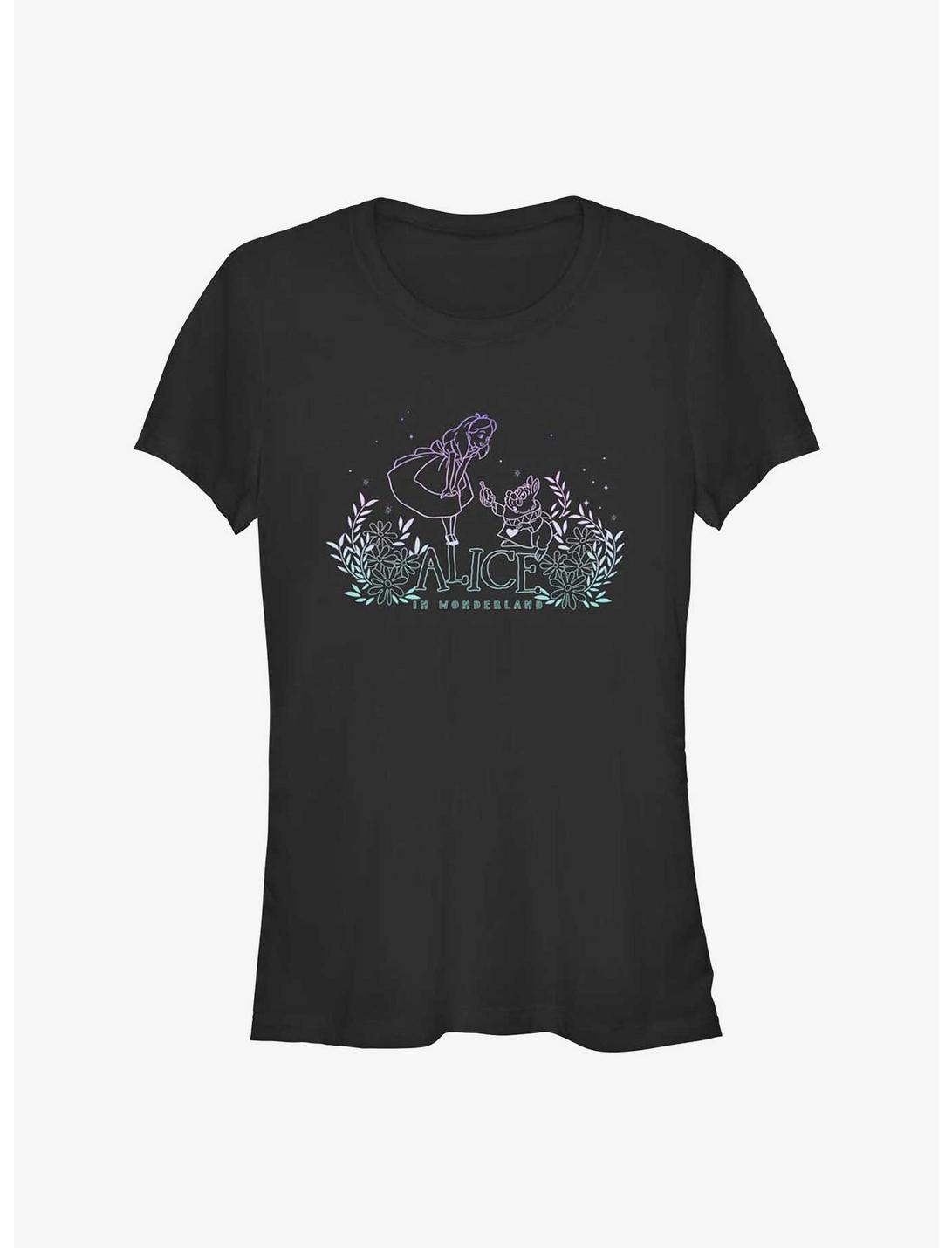 Disney Alice In Wonderland Gradient Rabbit Girls T-Shirt