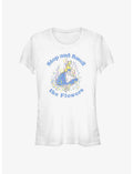 Disney Alice In Wonderland Stop And Smell The Flowers Girls T-Shirt