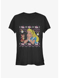 Disney Alice In Wonderland Ugly Sweater Girls T-Shirt