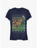 Disney Bambi Fair Isle Pattern Girls T-Shirt