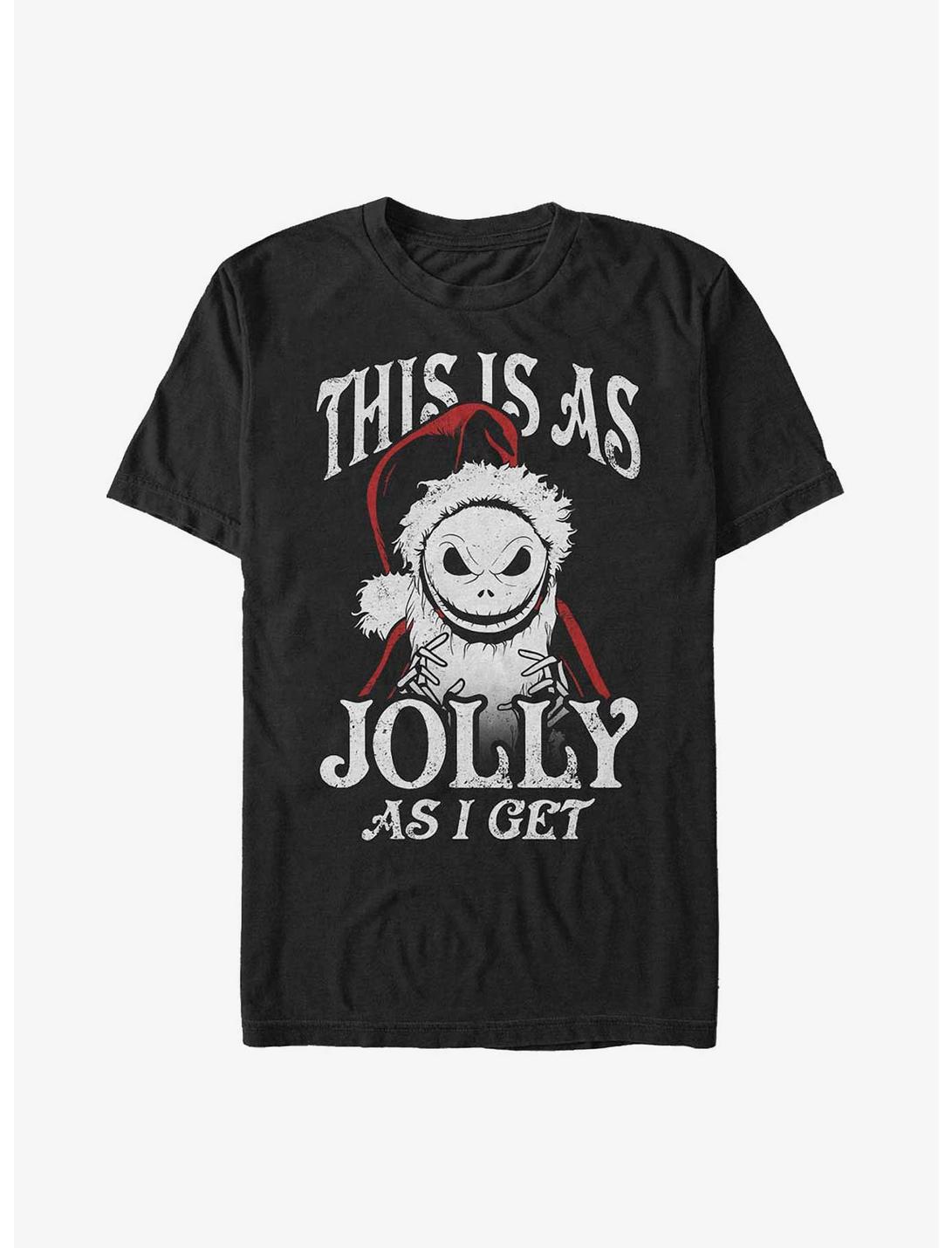 The Nightmare Before Christmas This Is As Jolly As I Get Santa Jack T-Shirt