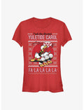 Disney Duck Tale Yuletide Donald Fa La La Girls T-Shirt
