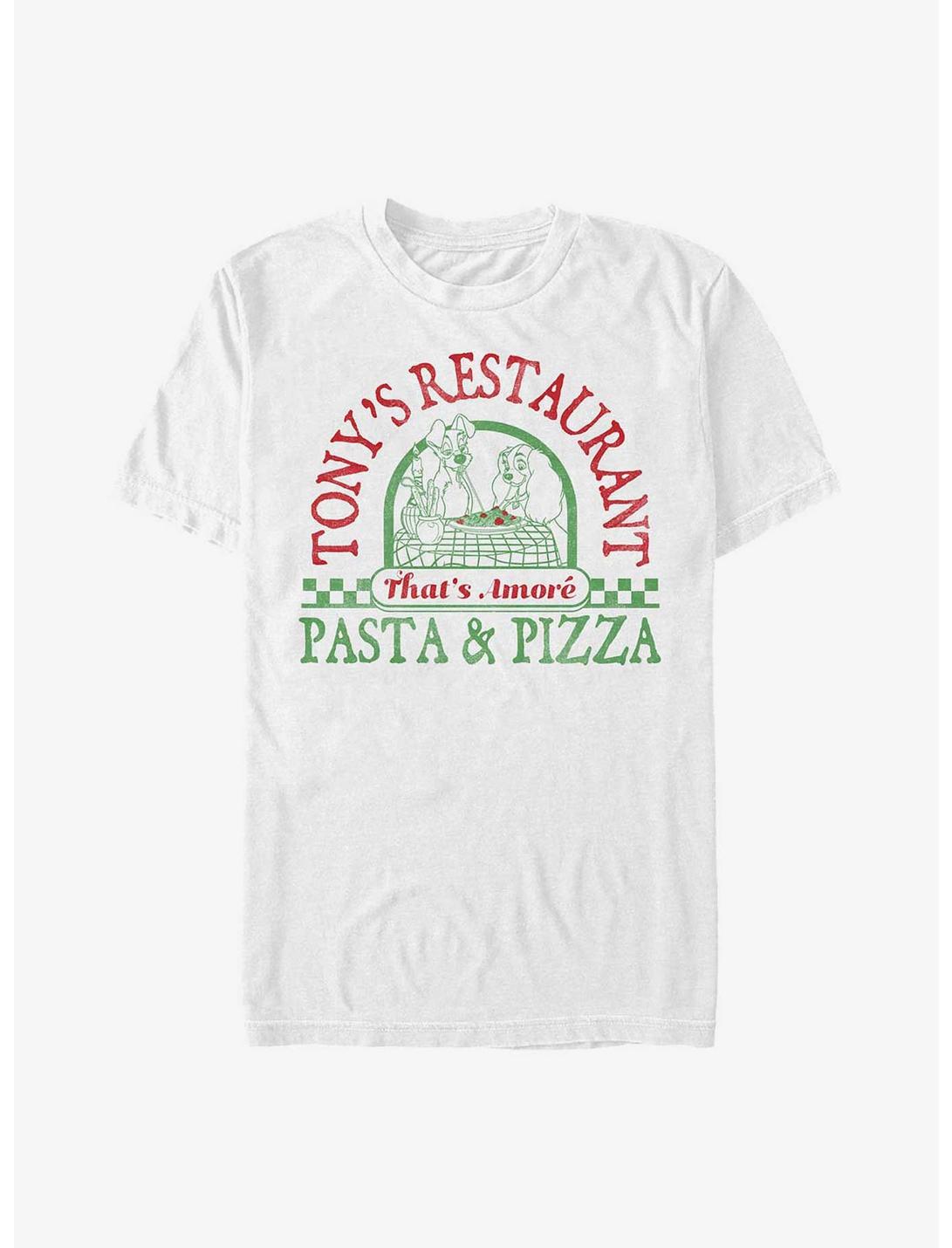 Disney Lady And The Tramp Tony's Restaurant Pasta & Pizza T-Shirt