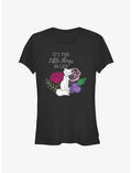Disney The Aristocats Duchess Its The Little Things In Life Floral Girls T-Shirt