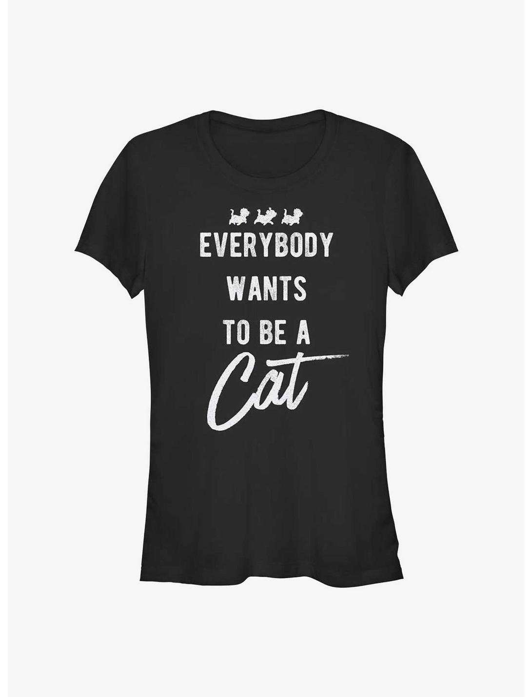Disney The Aristocats Everbody Wants To Be A Cat Girls T-Shirt