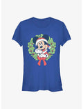 Disney Mickey Mouse Mickey Christmas Wreath Girls T-Shirt