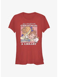 Disney Princess Belle All I Want For Christmas Girls T-Shirt