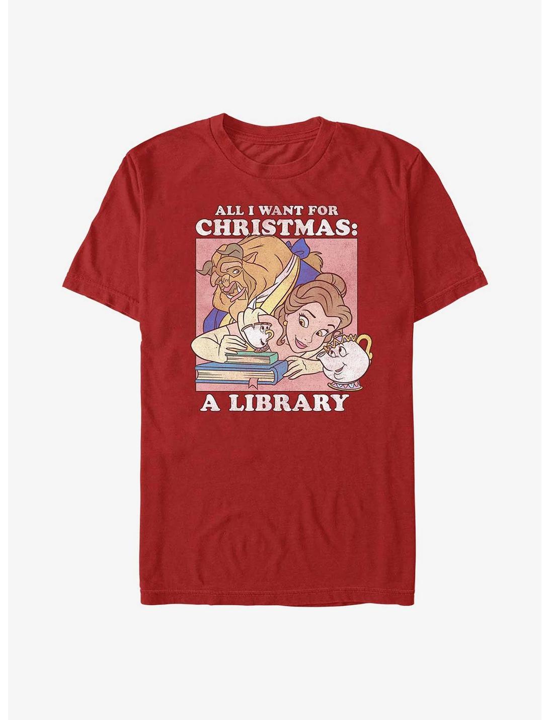 Disney Princess Belle All I Want For Christmas T-Shirt