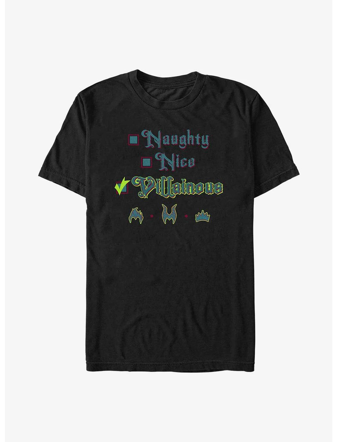 Disney Princess Naughty Nice Villainous T-Shirt