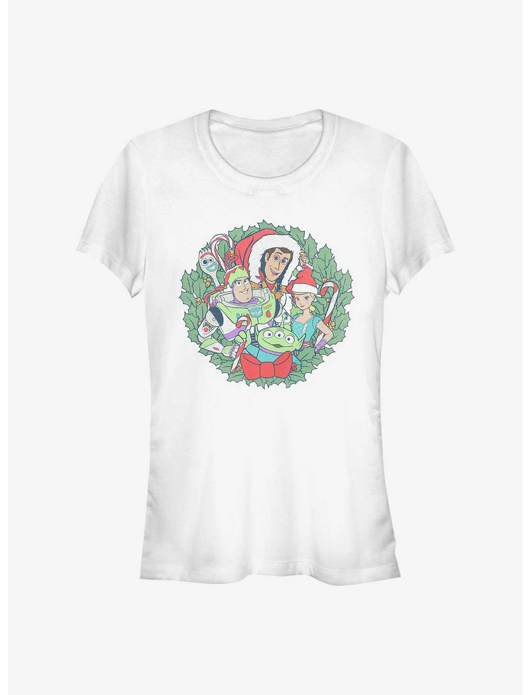 Disney Pixar Toy Story 4 Toys In Wreath Girls T-Shirt