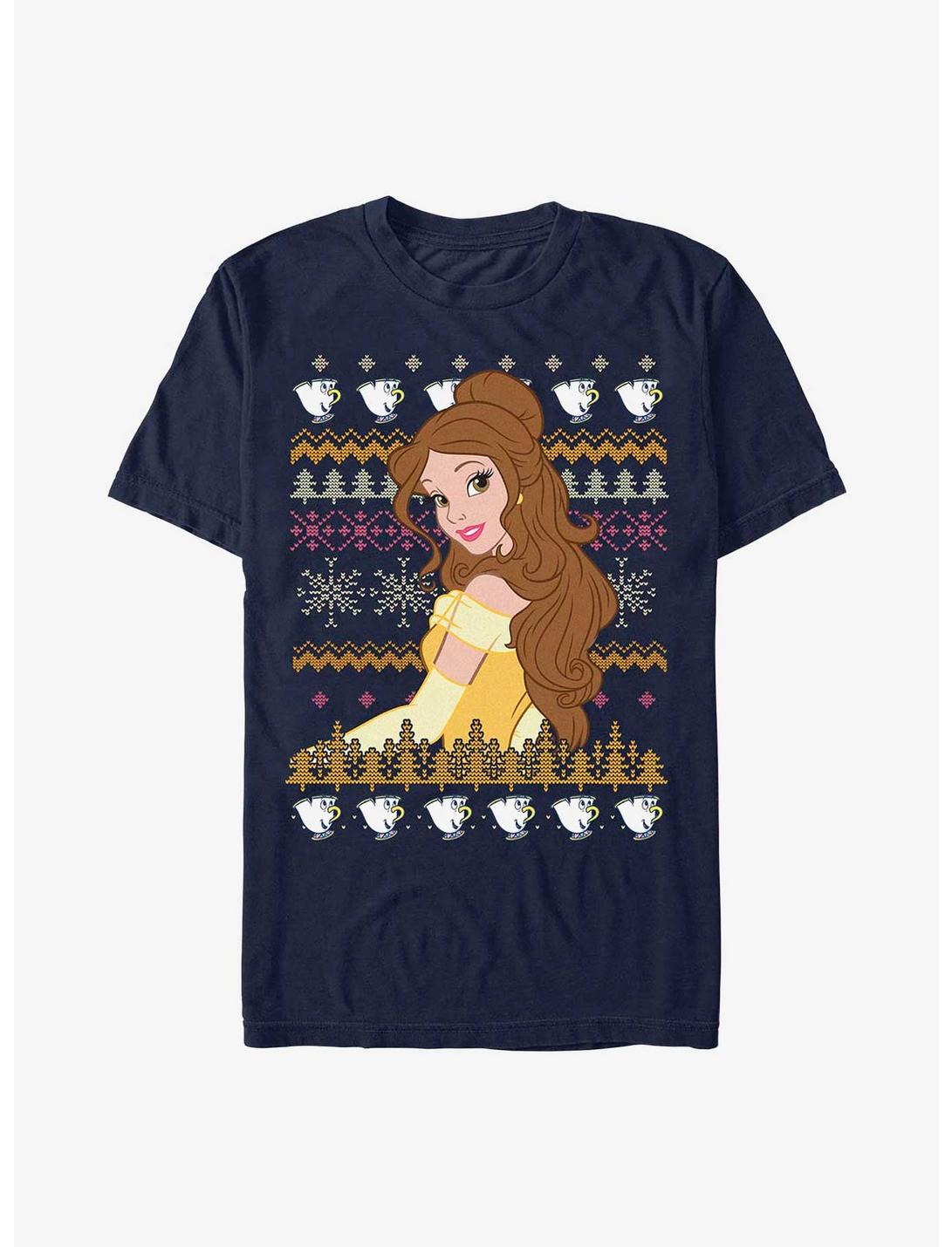 Disney Princess Belle Teacups Ugly Holiday T-Shirt