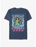 Disney Princess Jasmine World Ugly Holiday T-Shirt