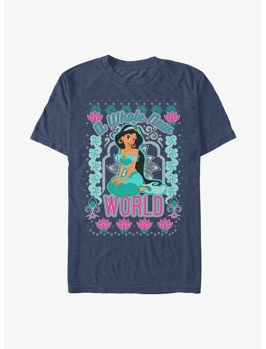 Disney Princess Jasmine World Ugly Holiday T-Shirt