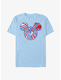 Disney Mickey Mouse Tie Dye Red White Blue T-Shirt