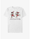 Disney Mickey Mouse & Minnie Mouse Vintage Holiday Skaters T-Shirt