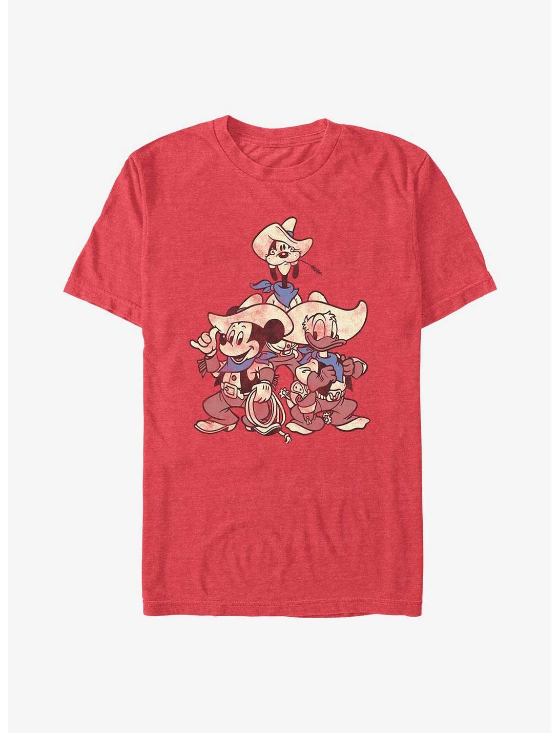 Disney Mickey Mouse, Goofy & Donald Vintage Cowboys T-Shirt
