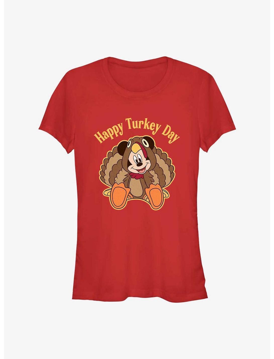 Disney Mickey Mouse Turkey Day Mickey Girls T-Shirt
