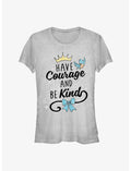 Disney Cinderella Have Courage And Be Kind Doodle Girls T-Shirt