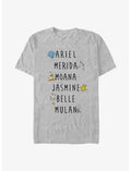 Disney Princess Name Stack T-Shirt