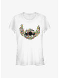 Disney Lilo & Stitch Floral Girls T-Shirt