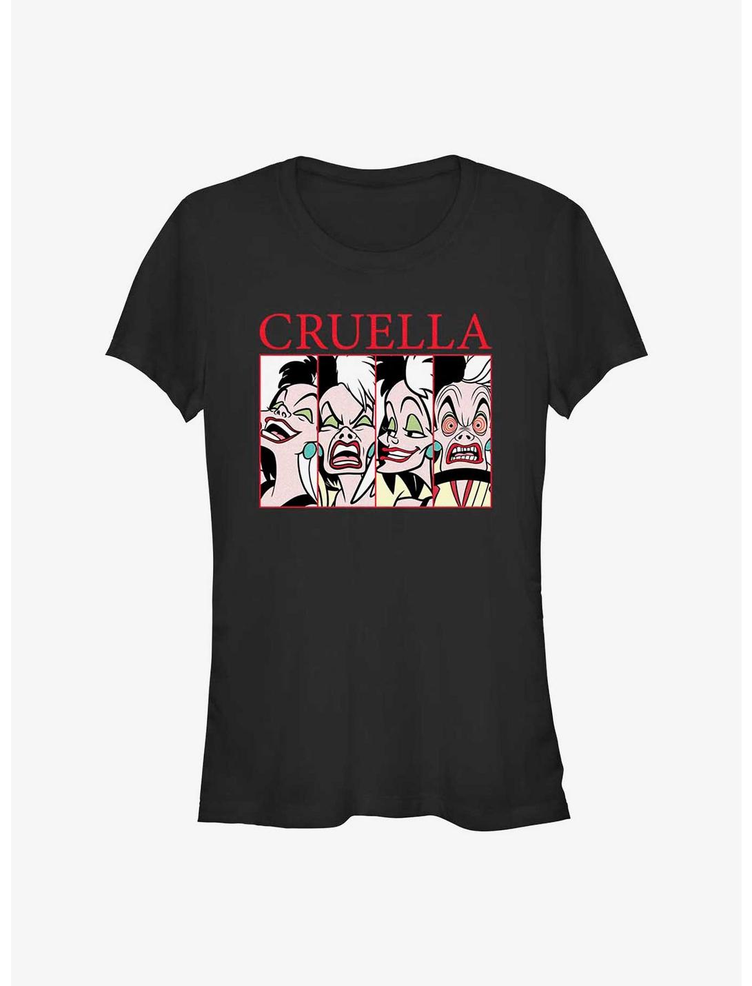Disney Cruella Cruel Expressions Girls T-Shirt