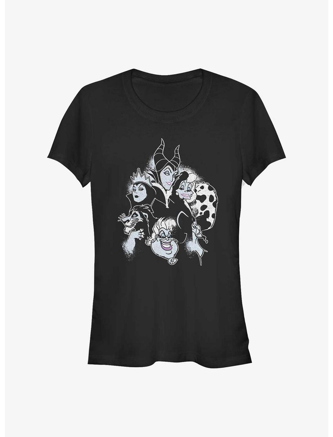 Disney Villains Villain Heads Girls T-Shirt