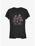 Disney Villains Villains Vintage Girls T-Shirt